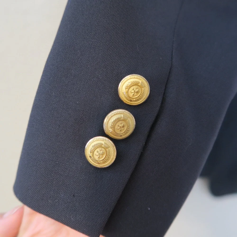 Tommy Hilfiger Sport Coat By Dillards Navy Blue Union Made‎ 1970s Vintage